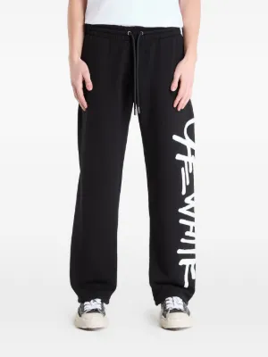 Off-White Spray Logo Track Pants | Black | FARFETCH ZA