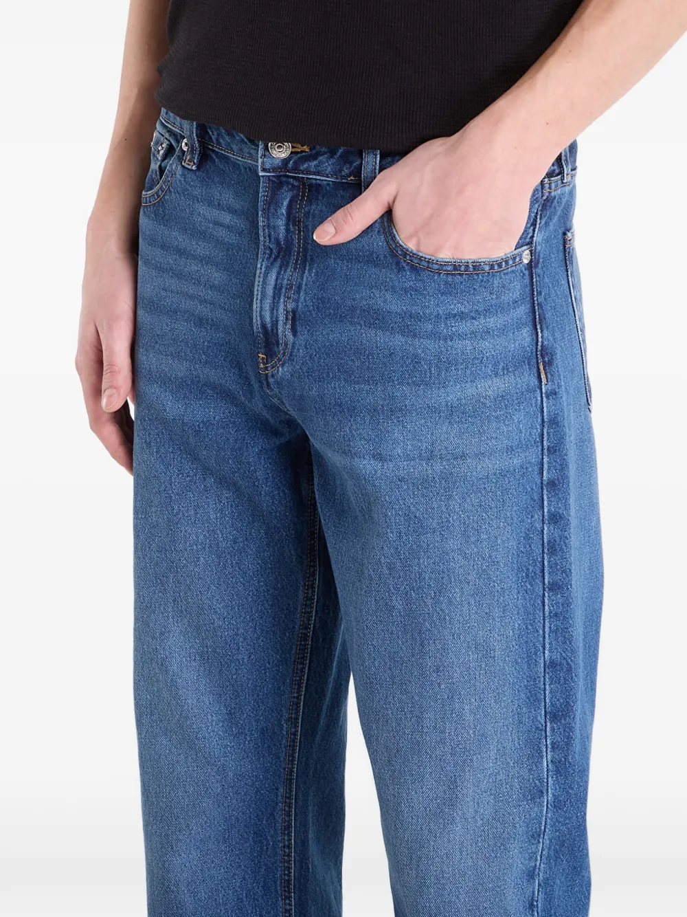  Calvin Klein Vaqueros Rectos - Azul 