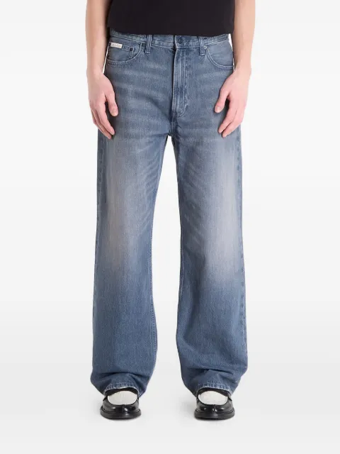 Calvin Klein logo-patch jeans