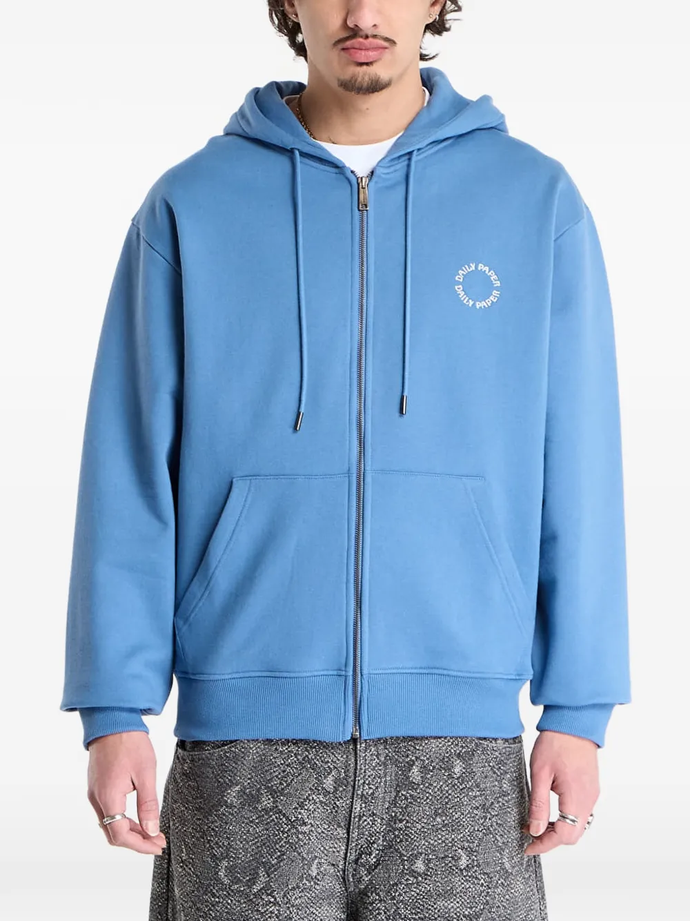 Daily Paper Orbit zip-up hoodie - Blau