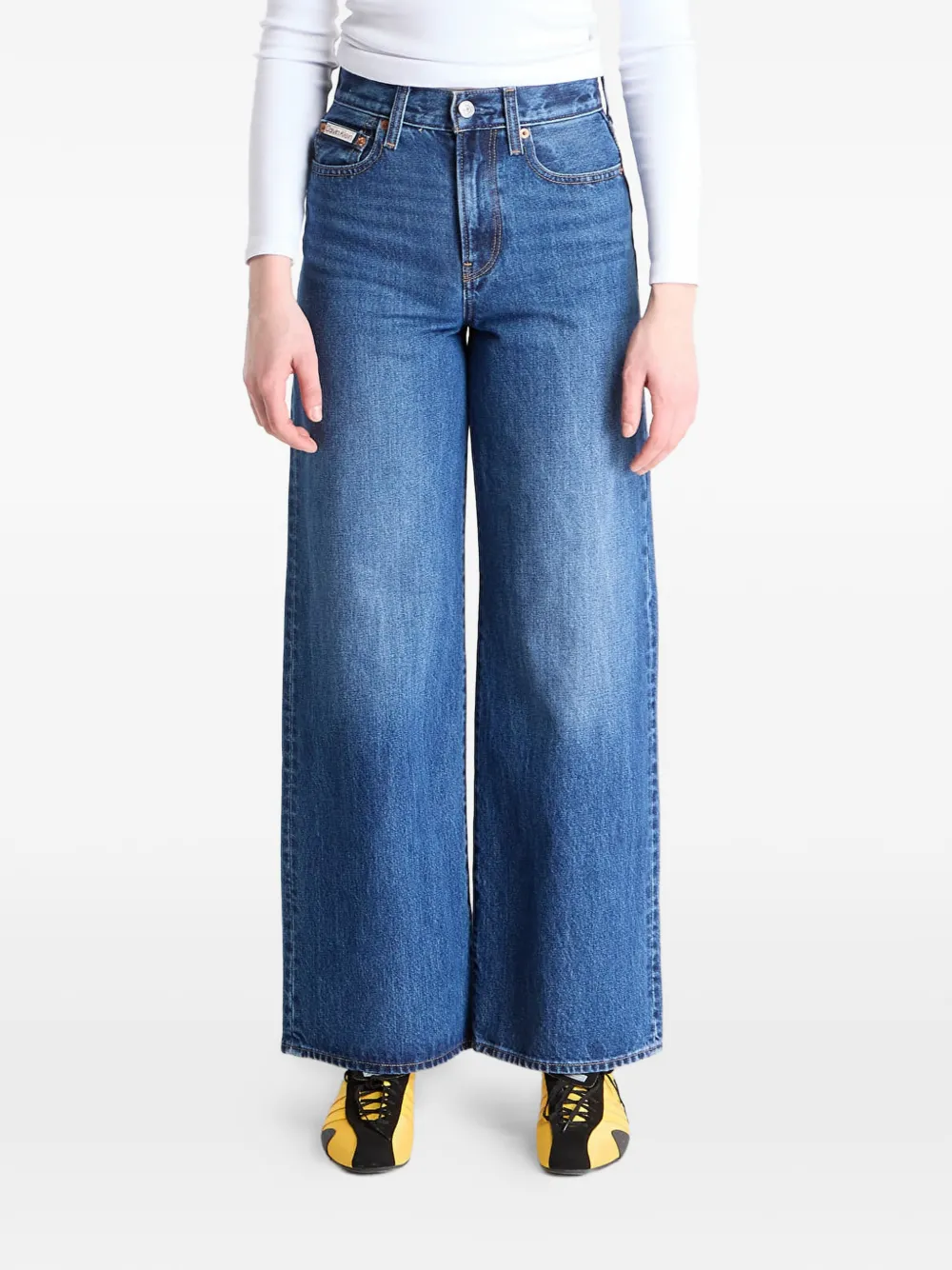 Calvin Klein high-waisted jeans - Blu