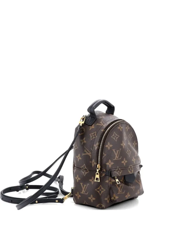 louis vuitton backpack original price Palm Springs Reverse Monogram PM Leather carrying handle Louis Vuitton V-Line Pulse Backpack