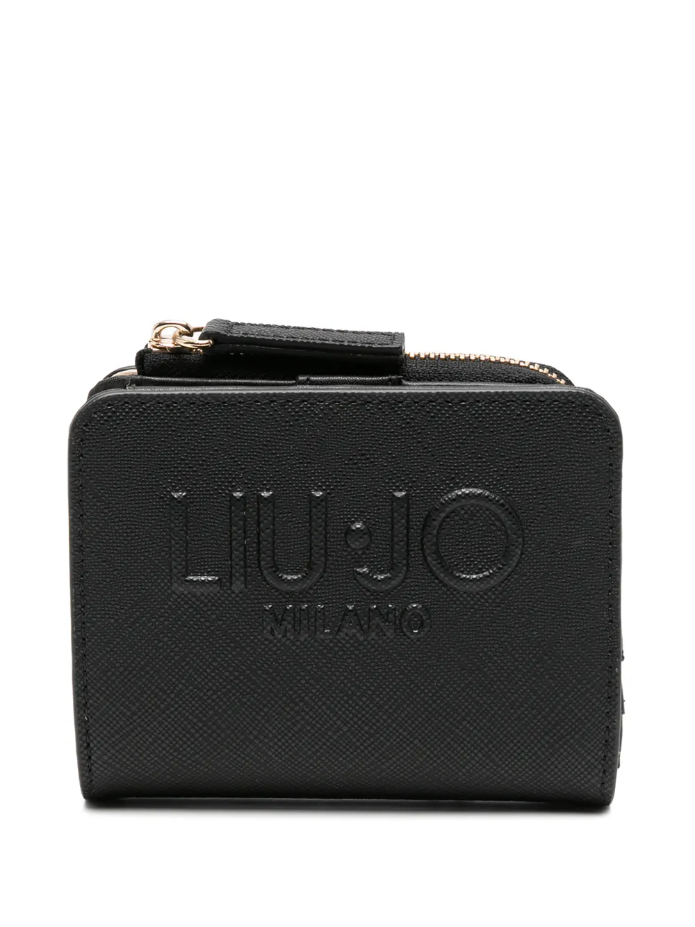 LIU JO logo-embossed zip-around wallet - Nero