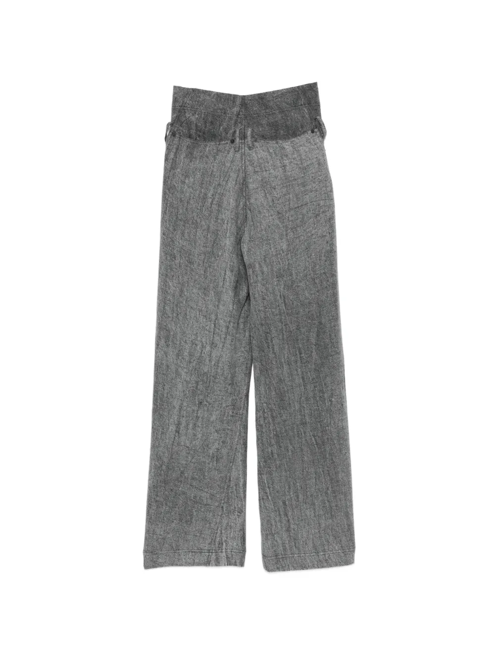 YEHUAFAN Broek met zak en riemlus Grijs