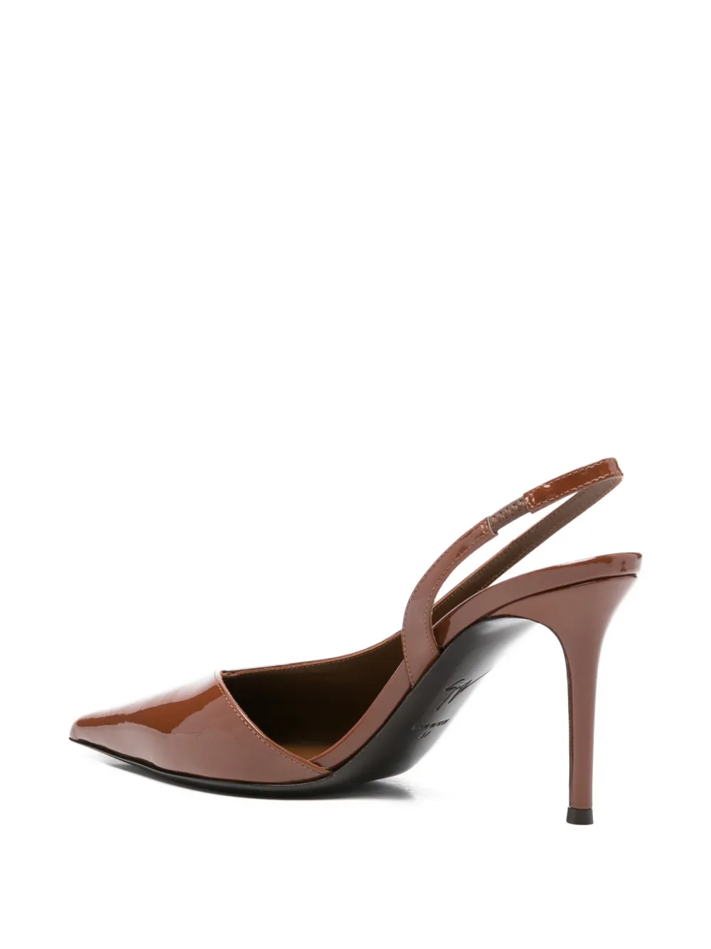 Giuseppe Zanotti Slingback pumps met puntige neus Bruin