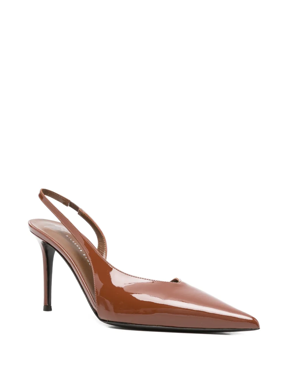 Giuseppe Zanotti Slingback pumps met puntige neus Bruin