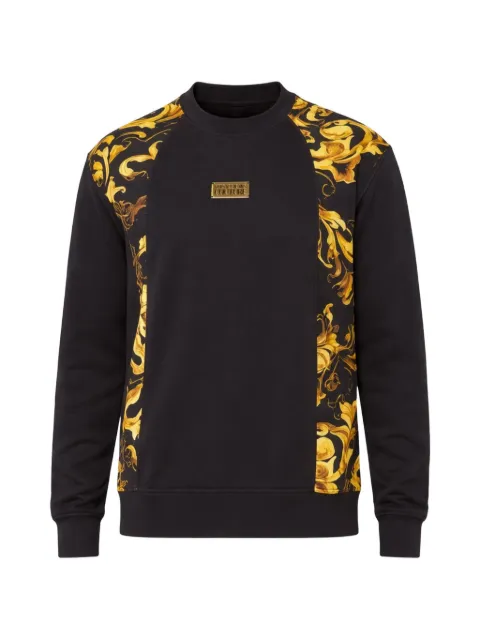 Versace Jeans Couture baroque-panelled sweatshirt
