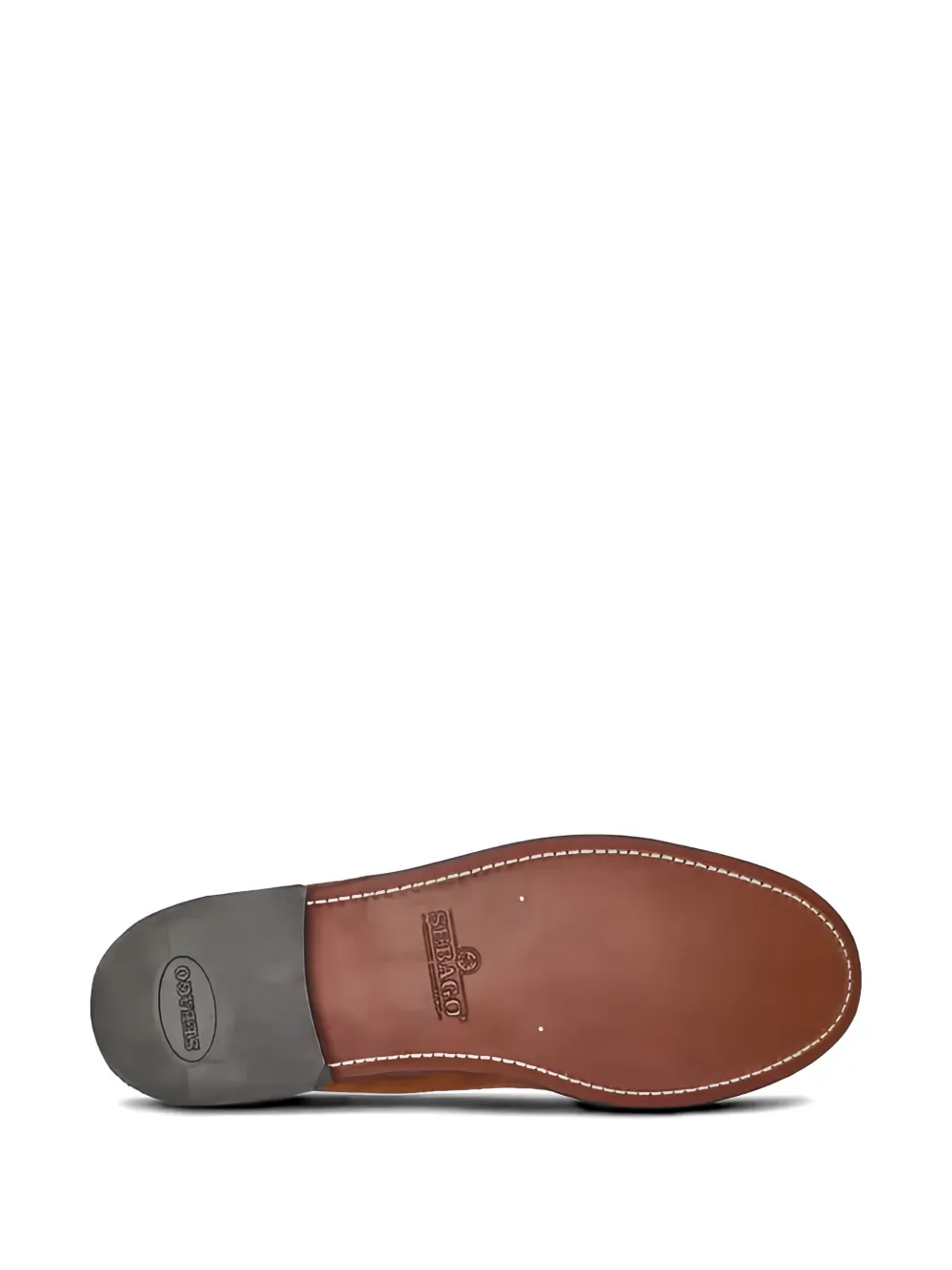 Sebago Dan Dallas penny loafers met borduurwerk Bruin