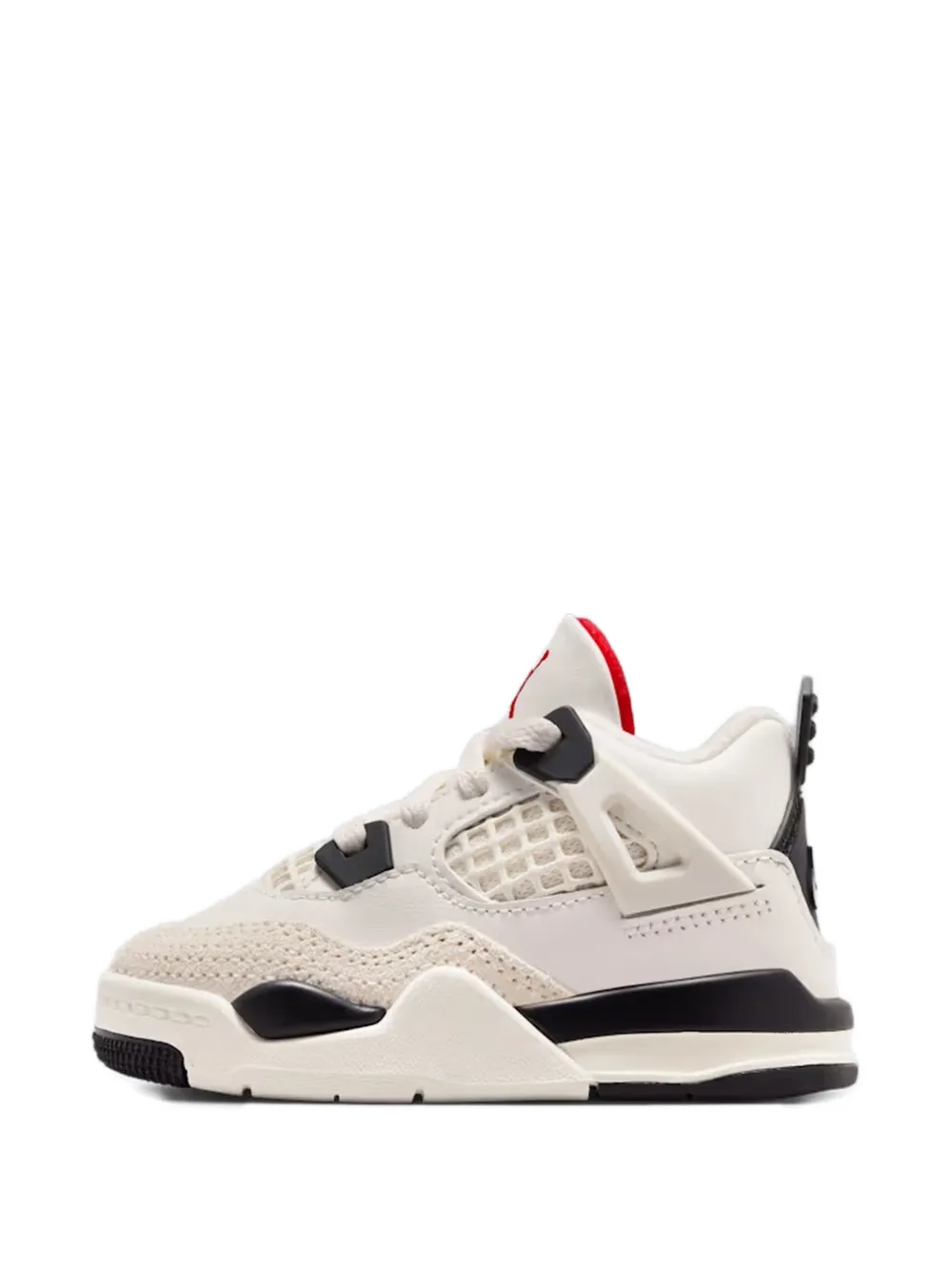 Jordan Kids 4 Retro sneakers met mesh vlakken Beige