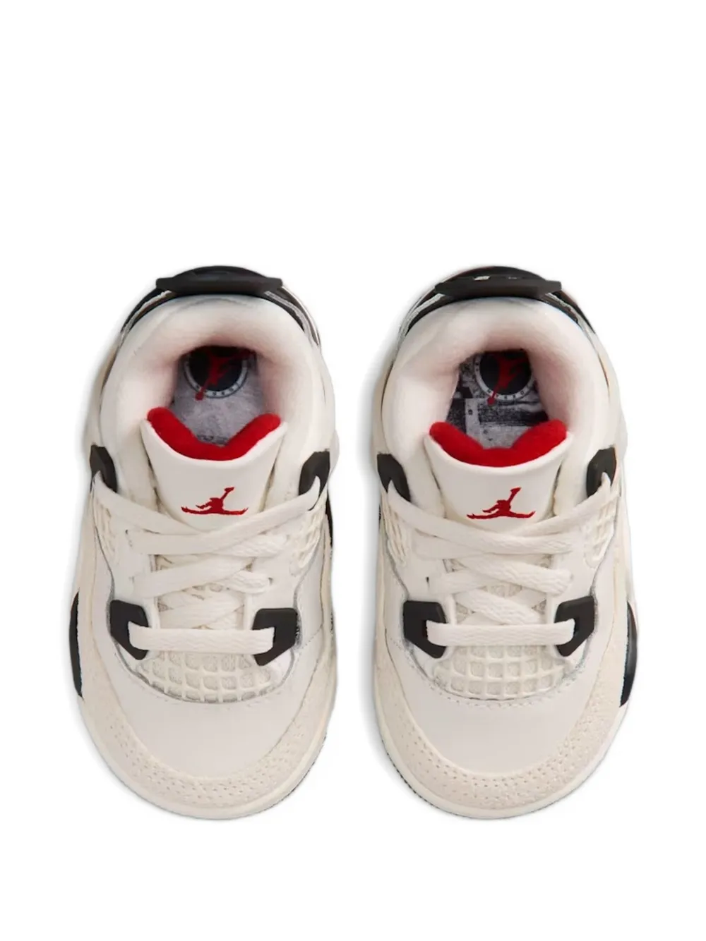 Jordan Kids 4 Retro sneakers met mesh vlakken Beige