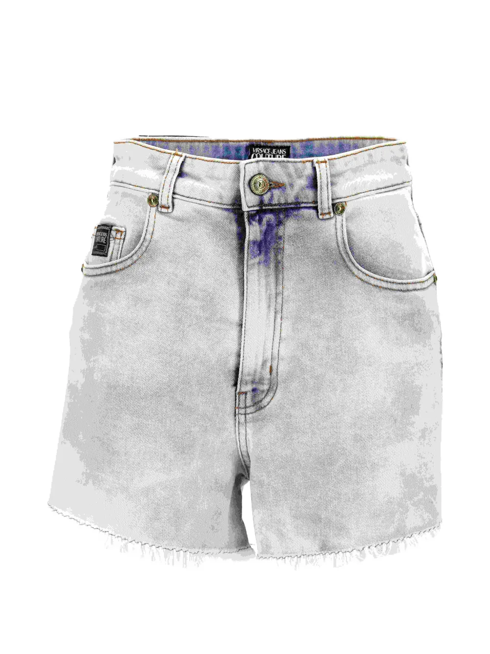Versace Jeans Couture logo-patch shorts - Grigio