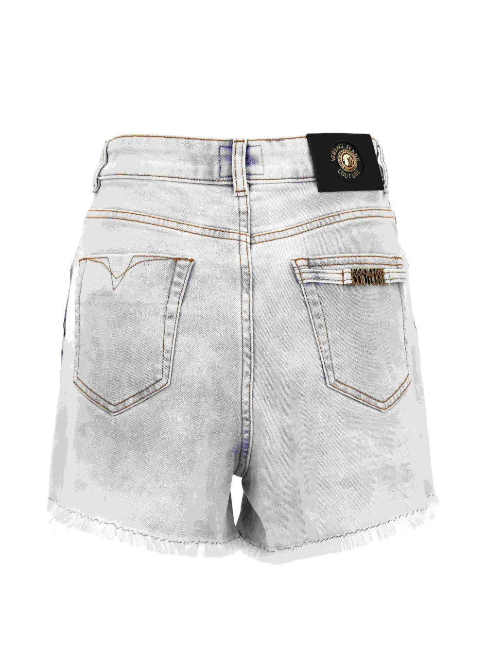  Versace Jeans Couture Logo-patch Shorts - Grey 