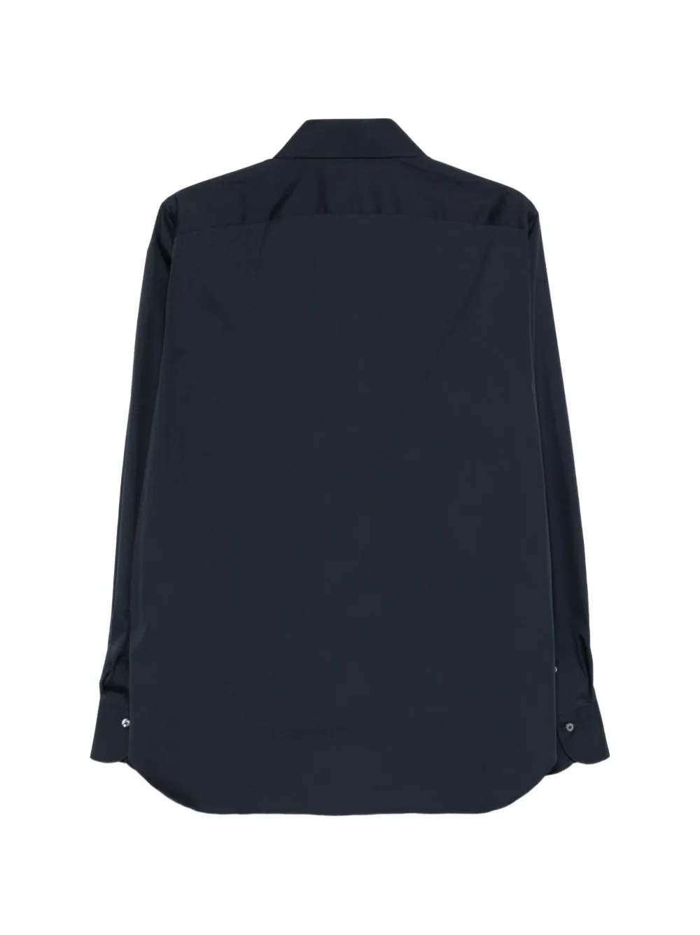 Finamore 1925 Napoli overhemd met knoopsluiting Blauw