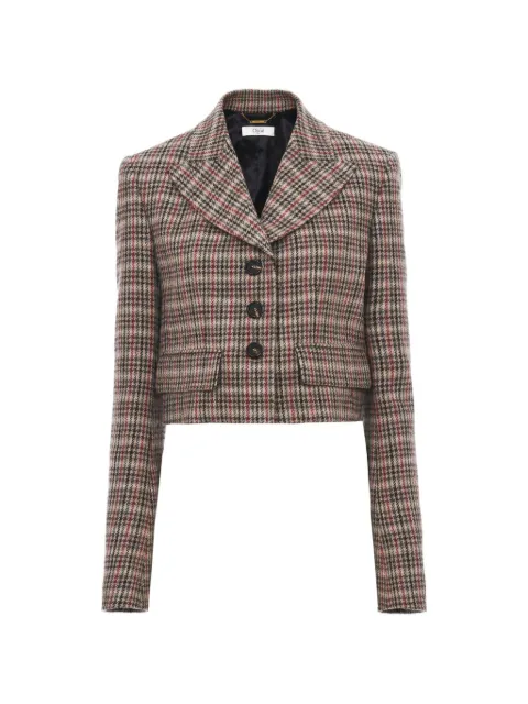 Chloé checked pocket blazer