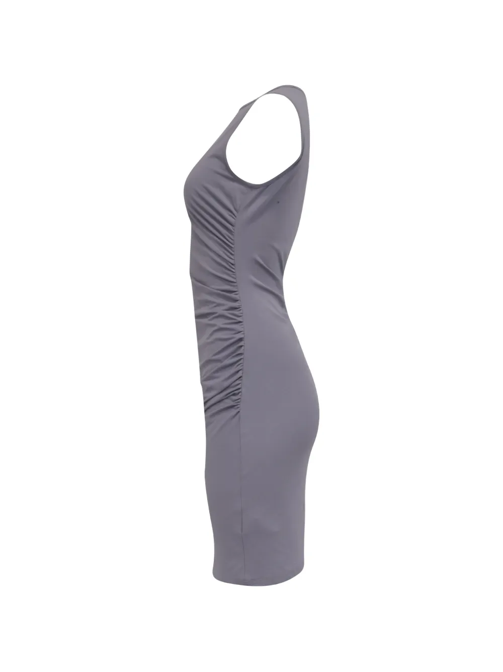 Gathered Sleeveless Mini Dress