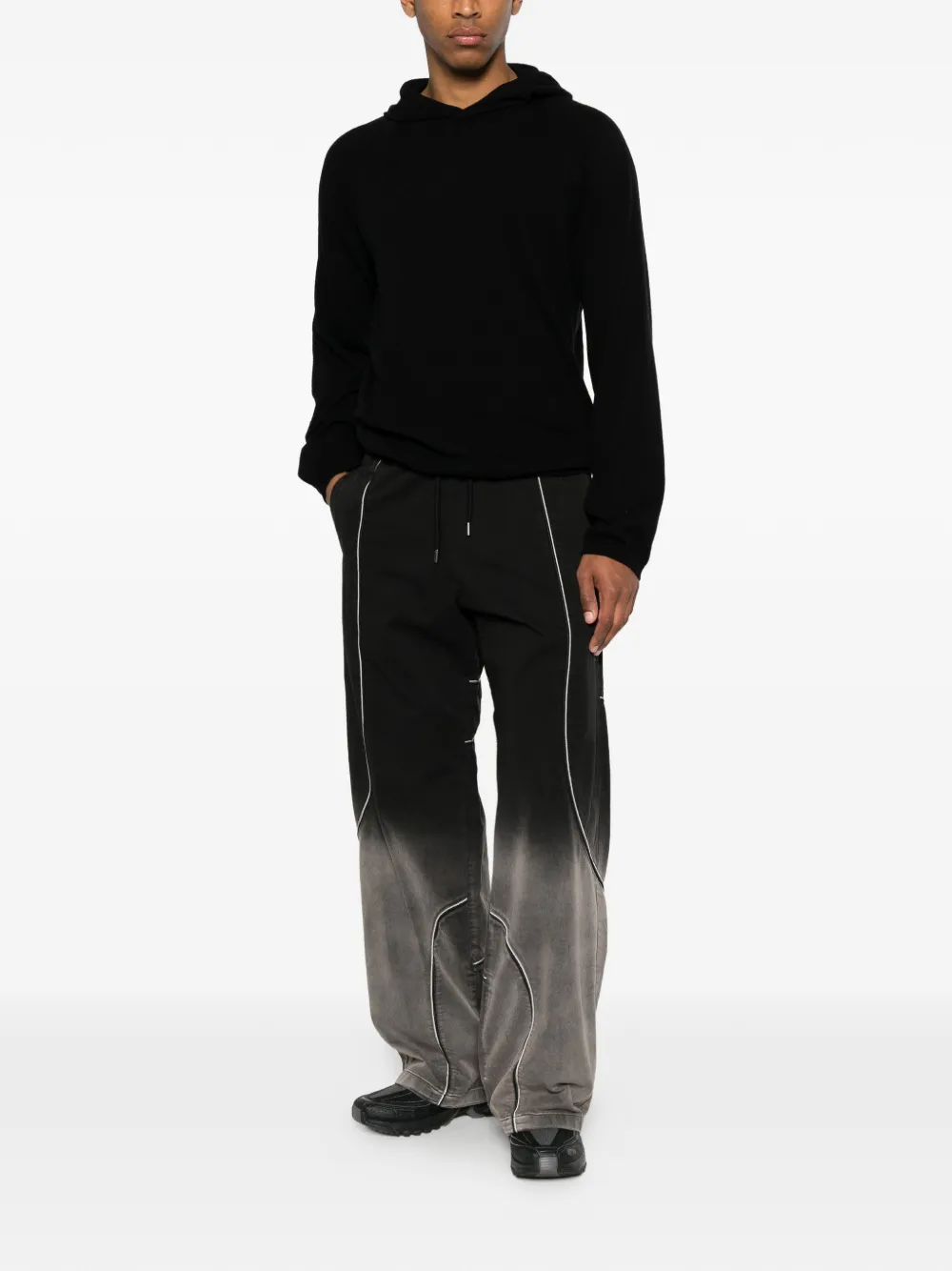 Off-White Broek met vervaagd effect Zwart