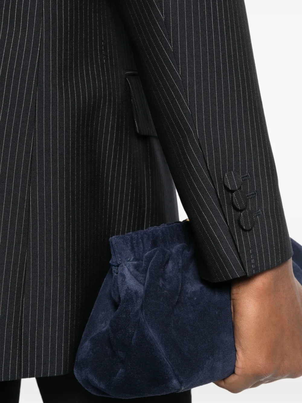 FENDI ストライプ ダブルジャケット | ブルー | FARFETCH JP