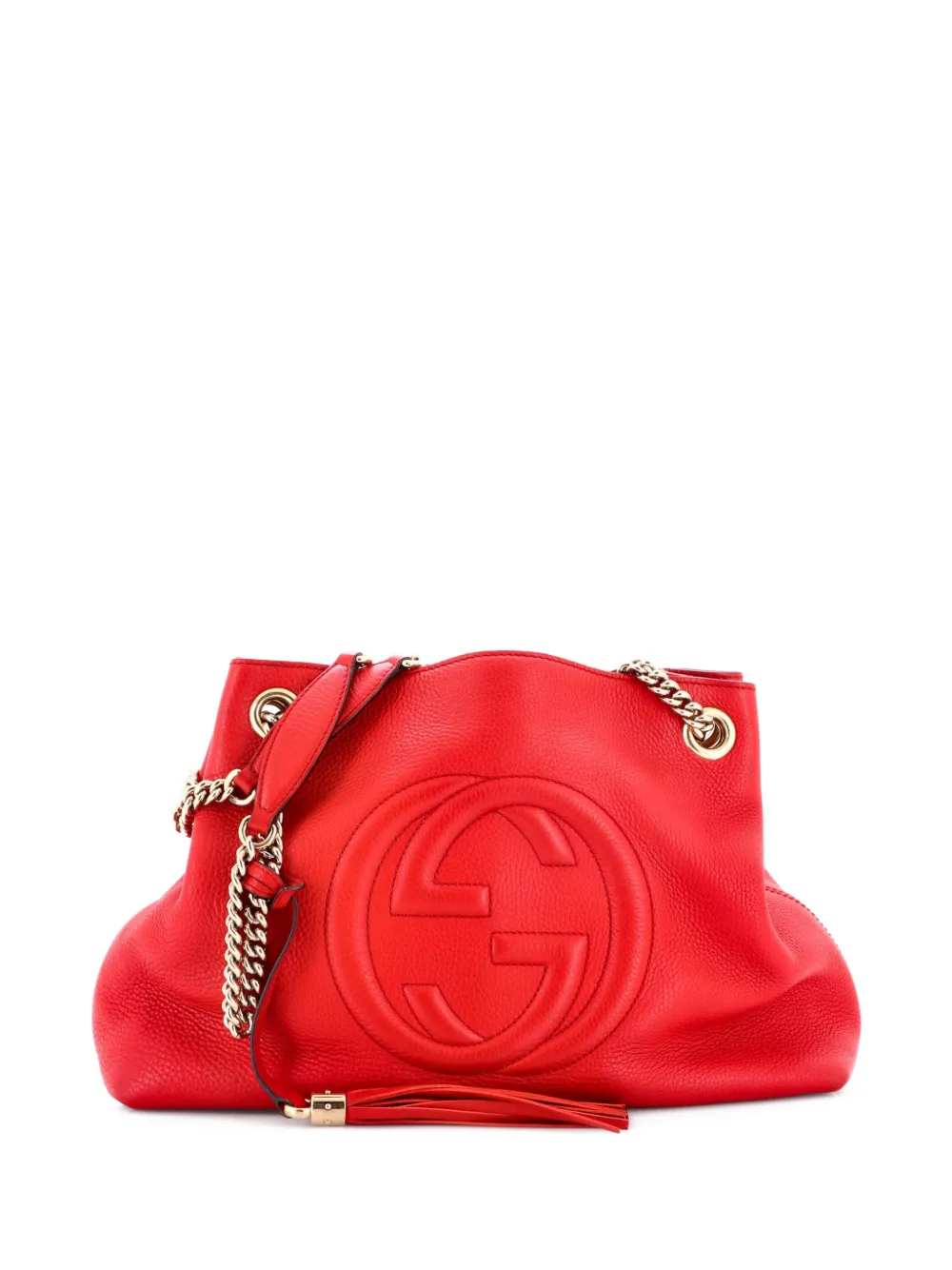 Gucci Pre-Owned Soho Chain Strap Leather Medium shoulder bag - Rosso