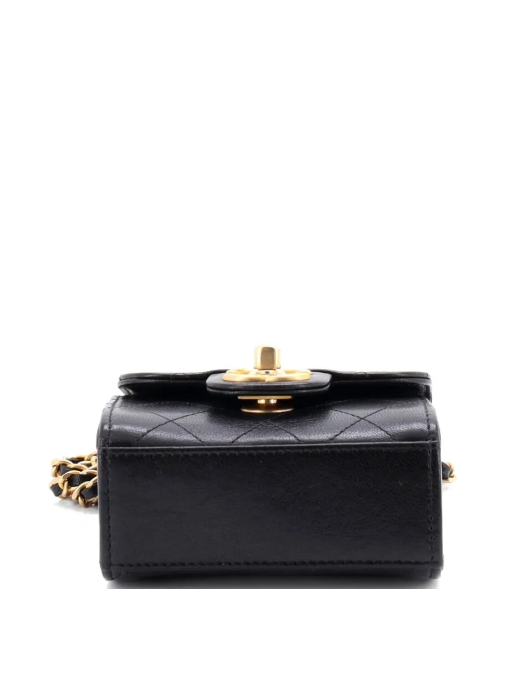 Chic Pearls Flap Clutch With Chain Quilted Goatskin Mini Crossbody Bag