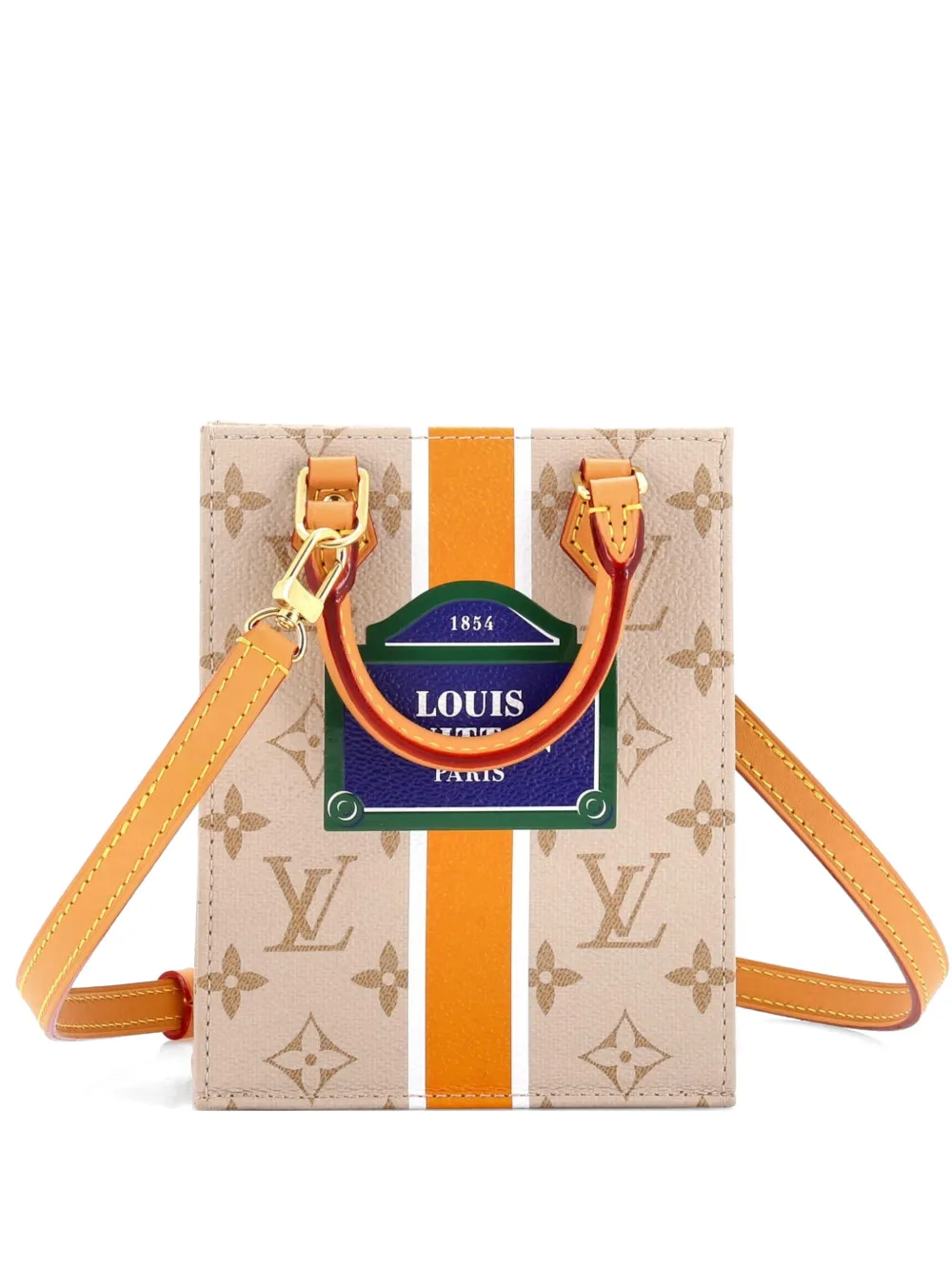 Louis Vuitton Pre-Owned Petit Sac Plat Bag Monopaname Canvas tote bag - Toni neutri