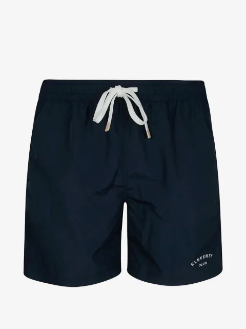 Eleventy shorts de playa con cordón en la pretina