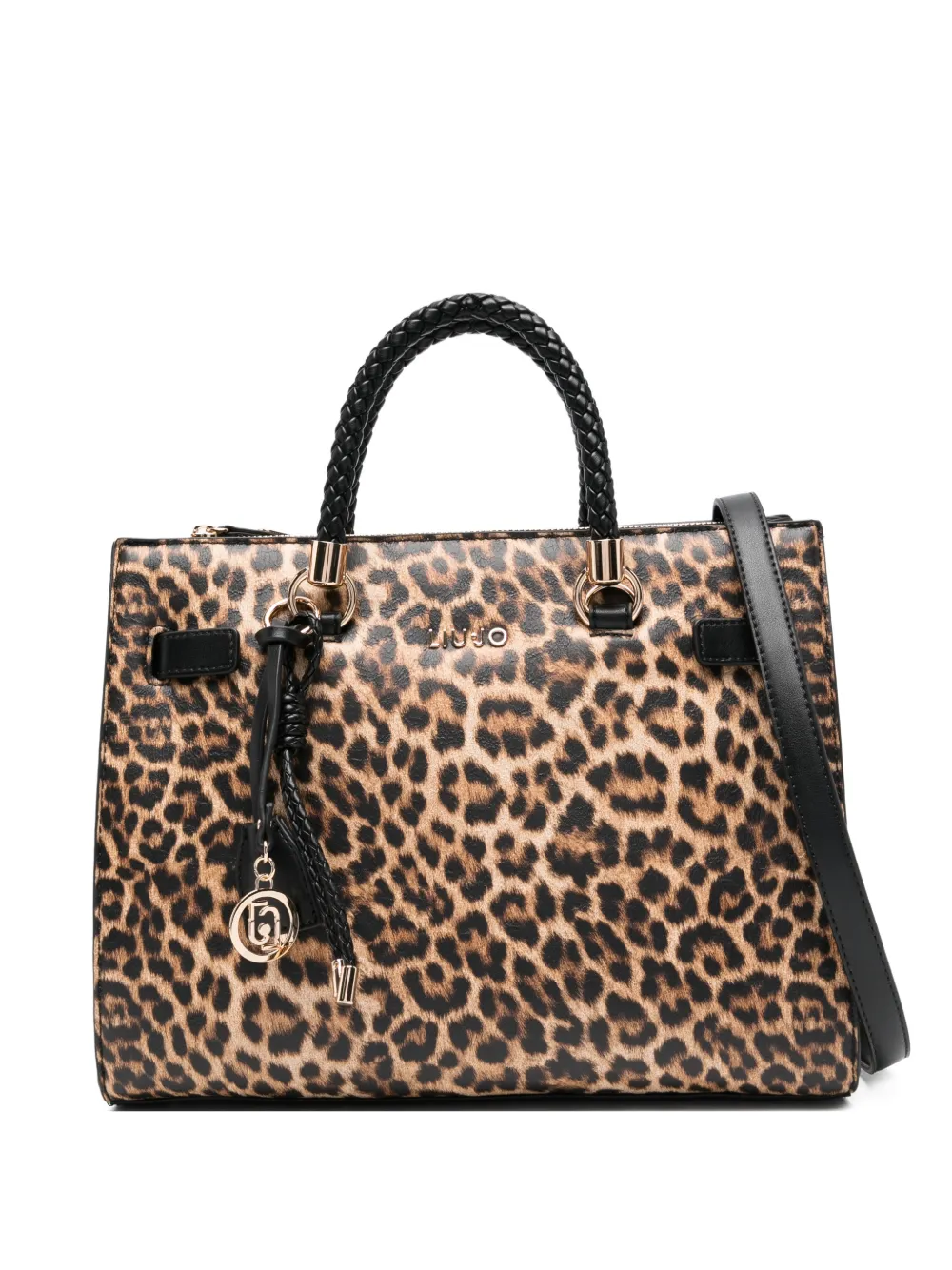 Liu •jo Leopard Print Top-handle Tote Bag In Animal Print