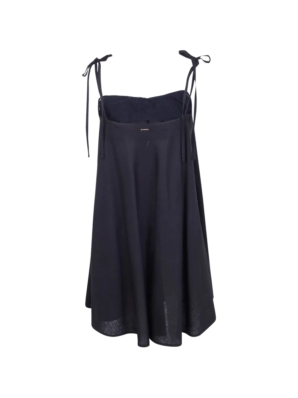 TWINSET Mini-jurk met gestrikte bandjes Zwart