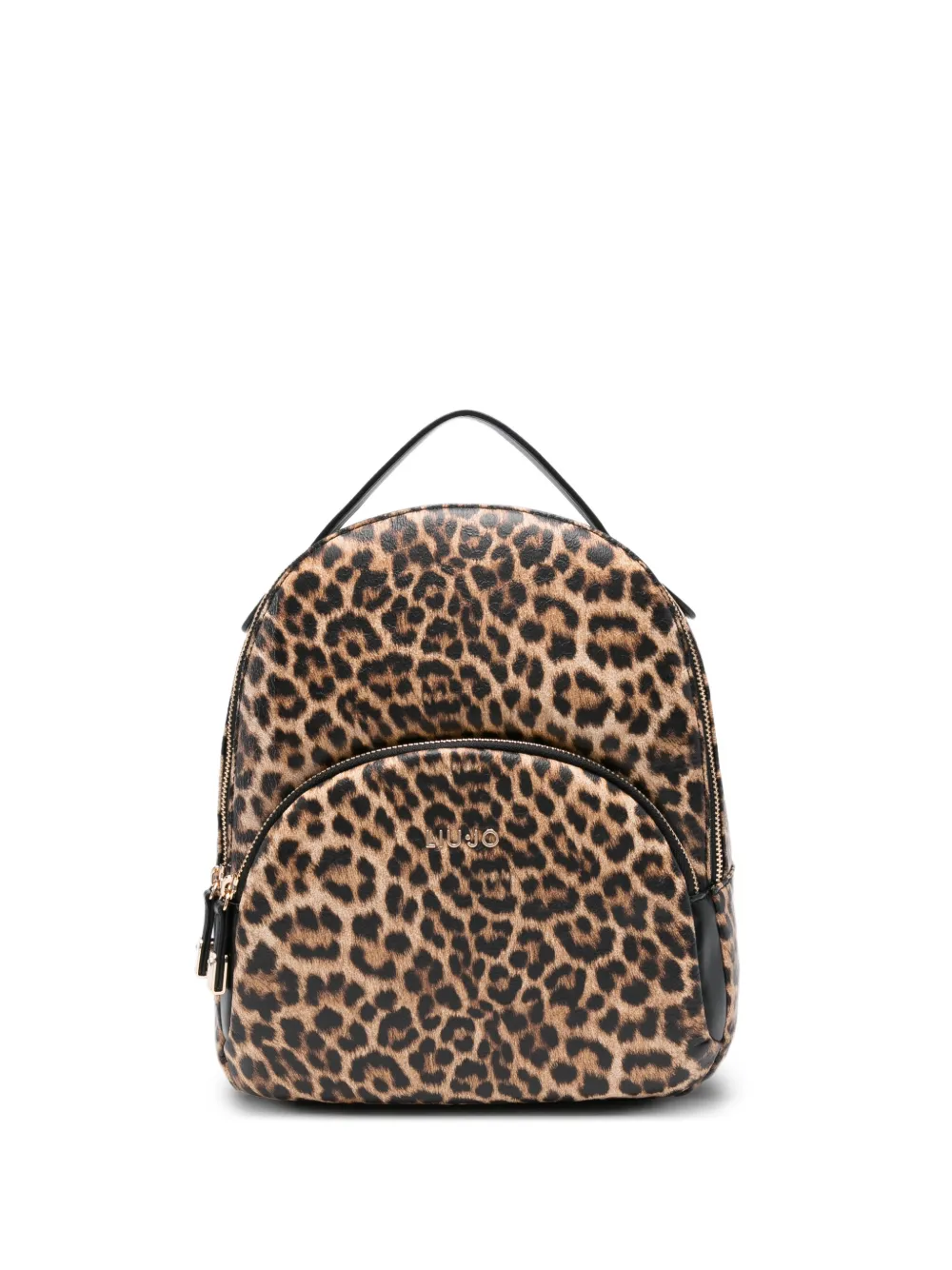 LIU JO small Animalier leopard print backpack - Toni neutri