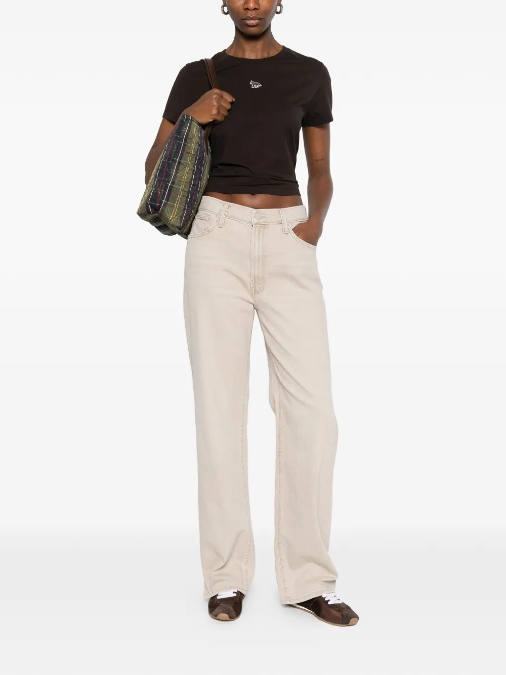  Mother Straight-leg Jeans - Brown 