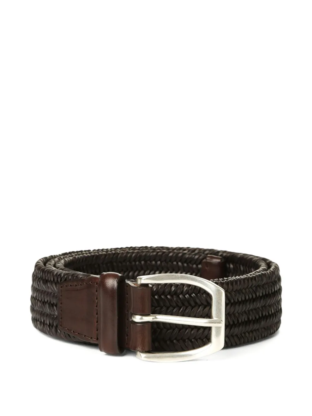 Orciani braided buckled belt - Marrone