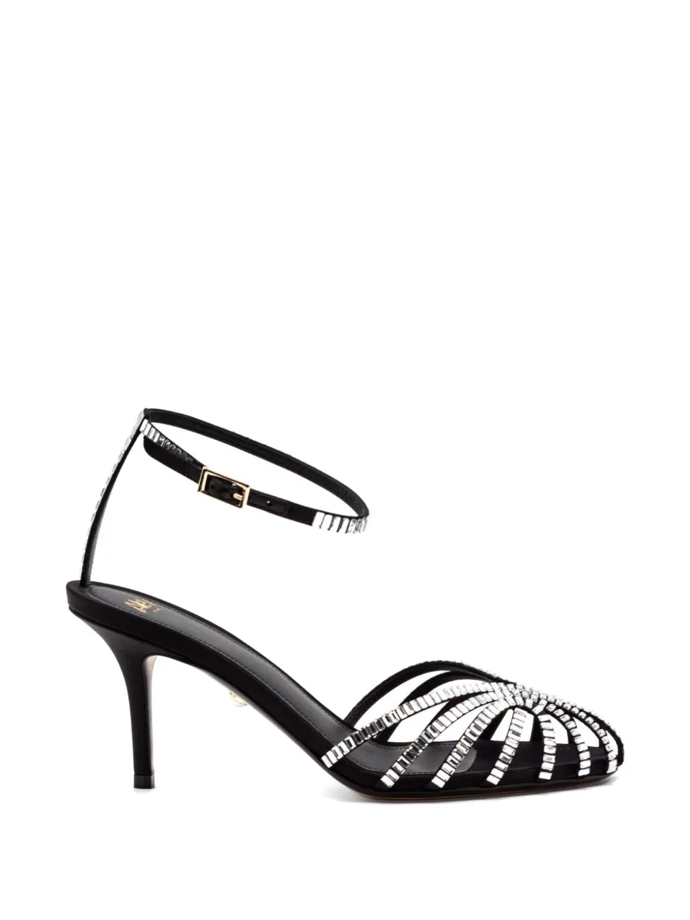 Alevì Penelope Embellished-strap Sandals In Black