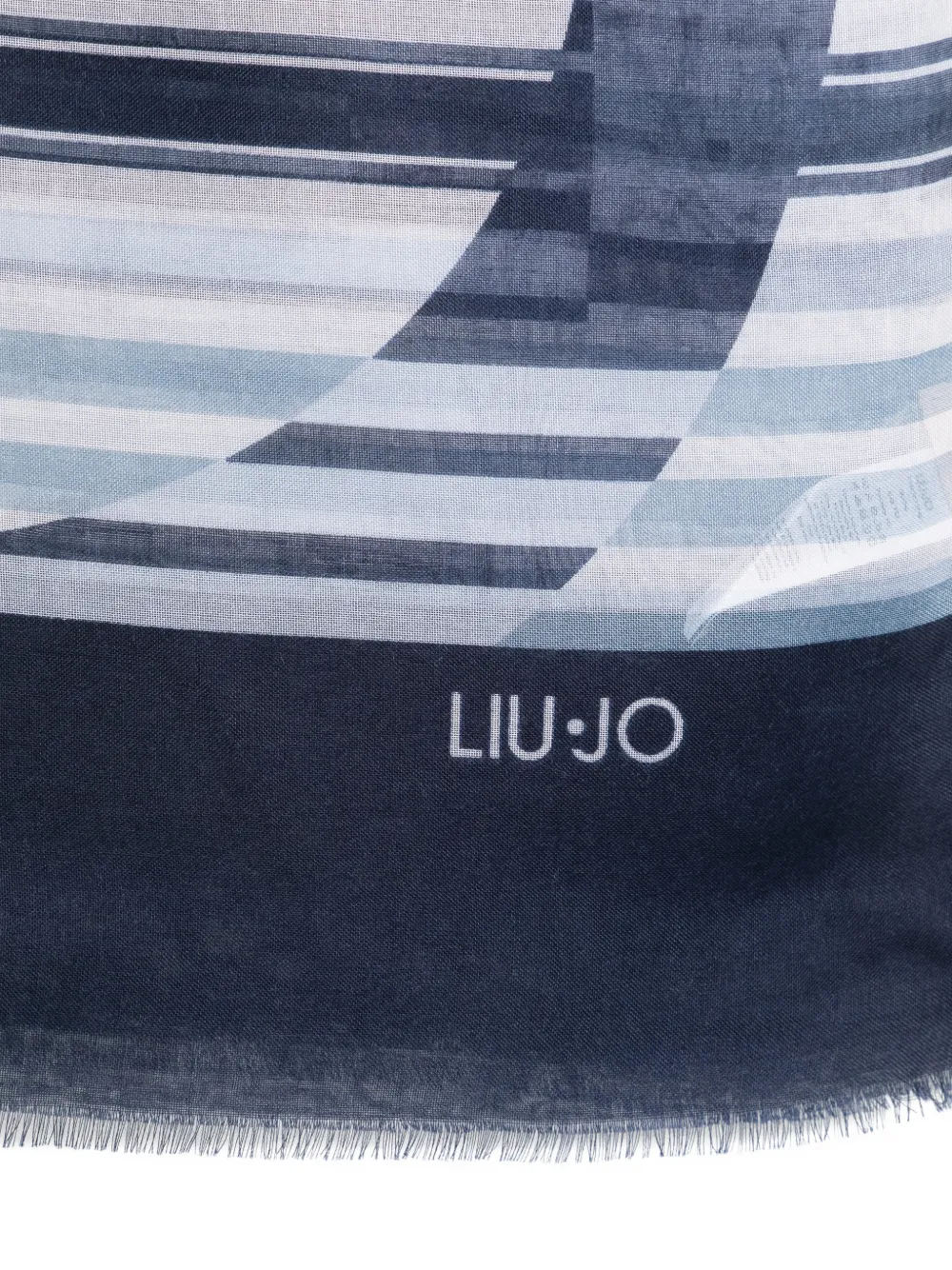 Liu •jo Striped Patterned Scarf In Multi