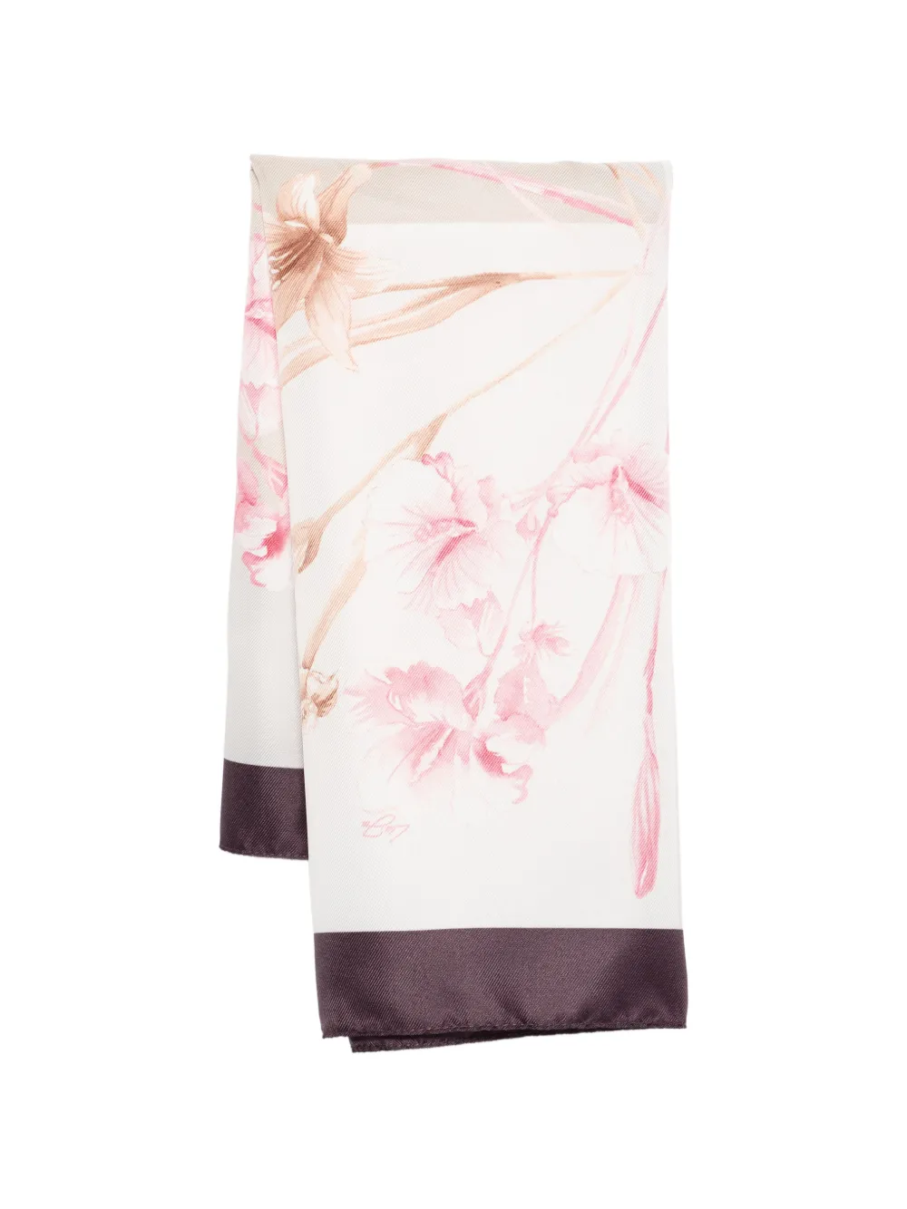 LIU JO floral-print scarf - Toni neutri