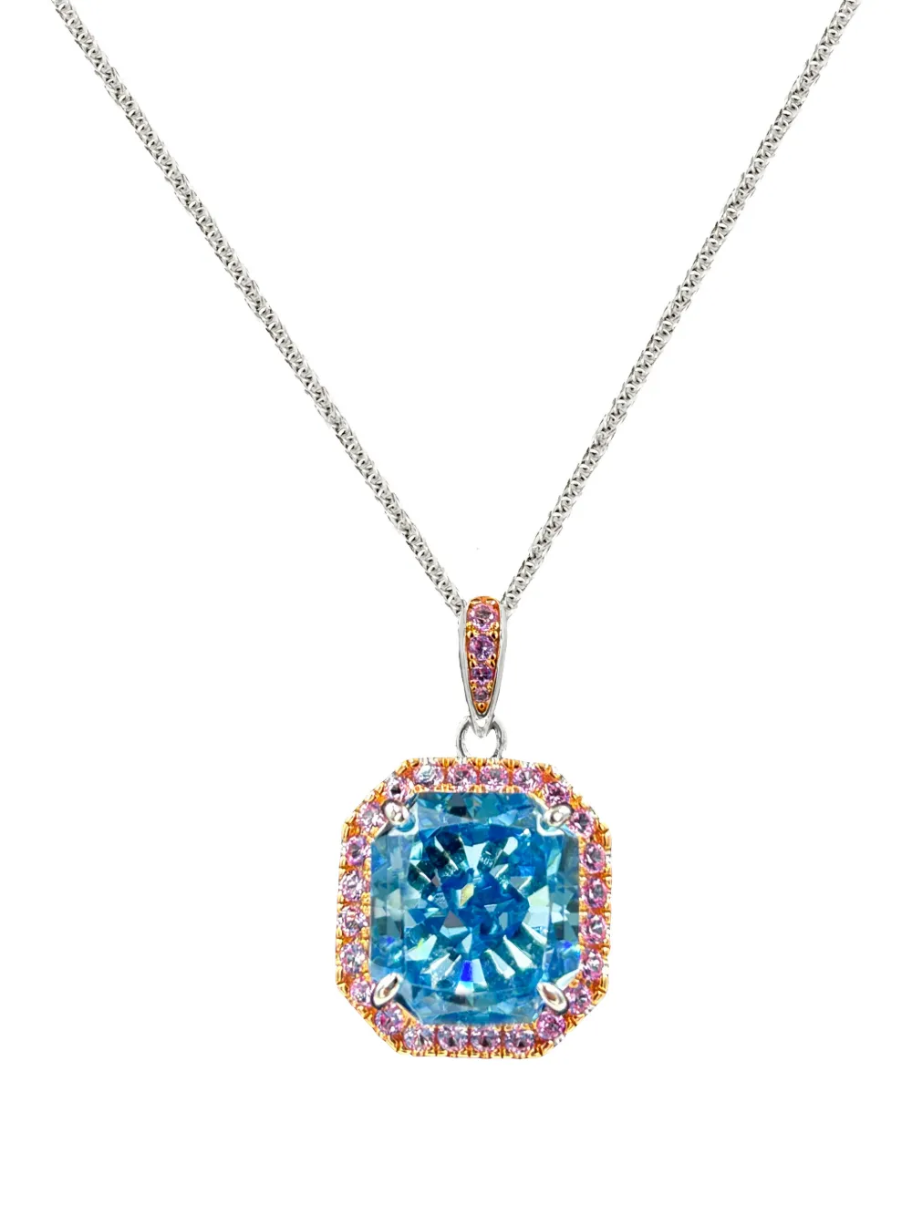 Juwelina Paris Iconic Horizon blue pendant - Argento