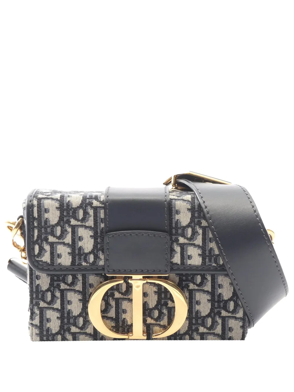 Christian Dior Pre-Owned 2021-2026 Oblique 30 Montaigne Box Bag crossbody bag - Blu