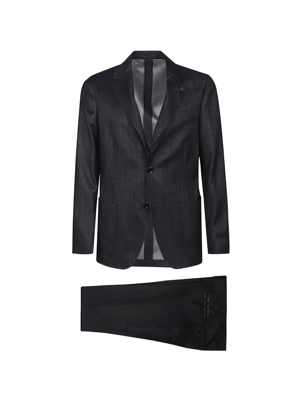 Lardini notched-lapels suit - Grigio