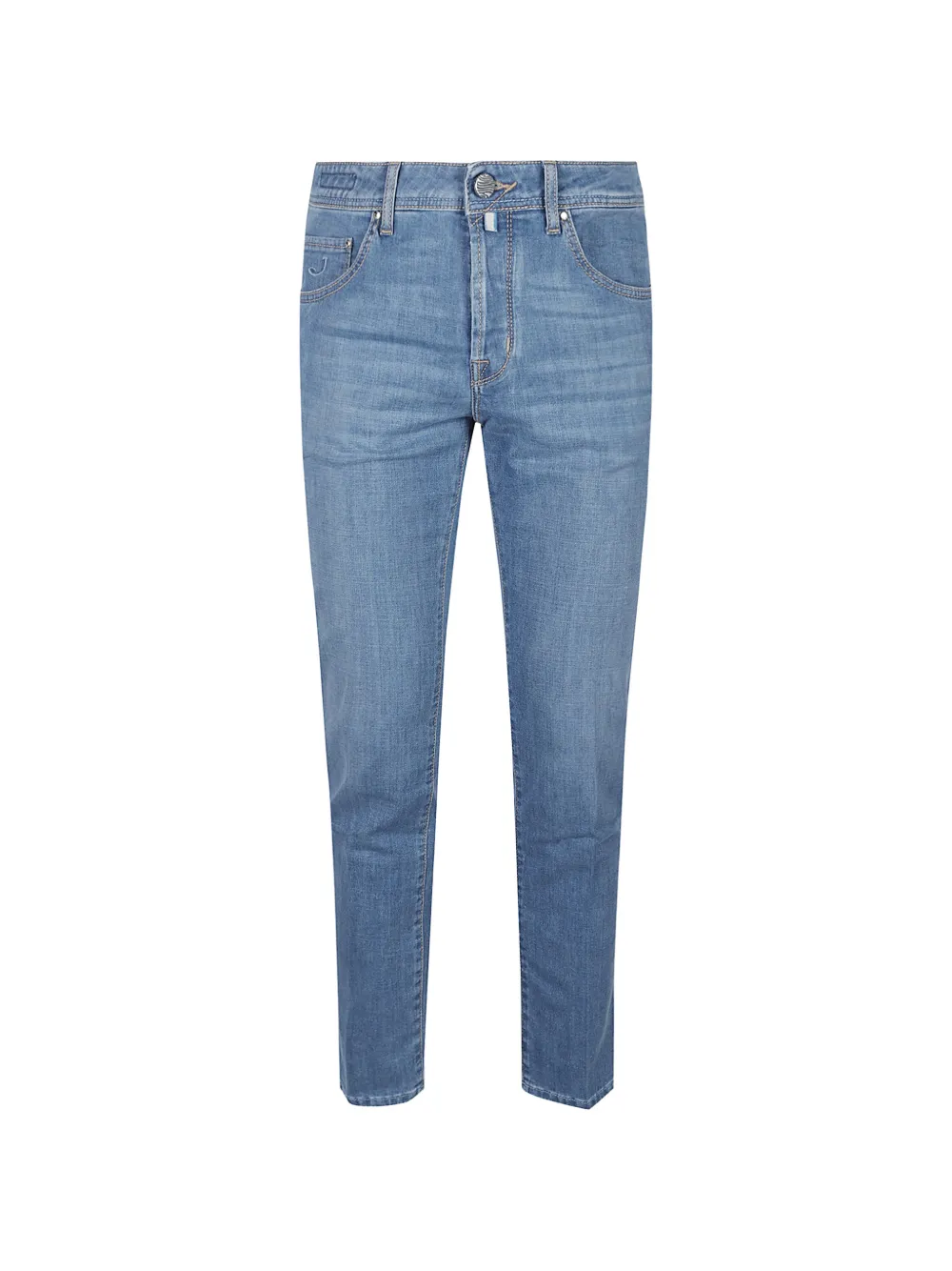 Jacob Cohën blue belt-loops trousers