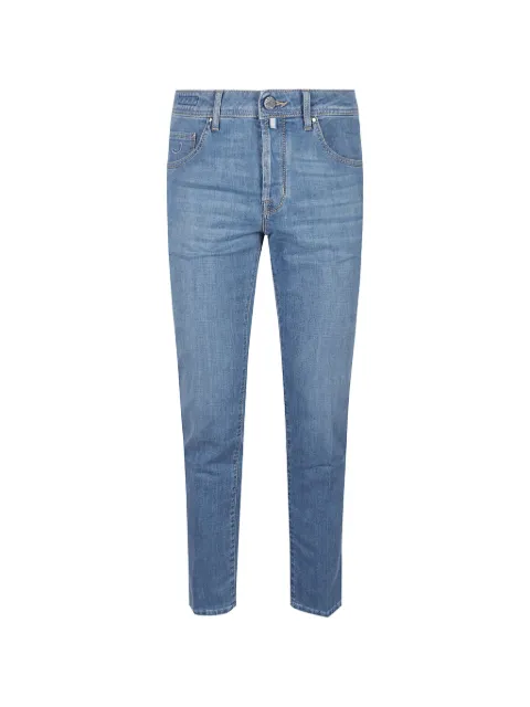 Jacob Cohën blue belt-loops trousers