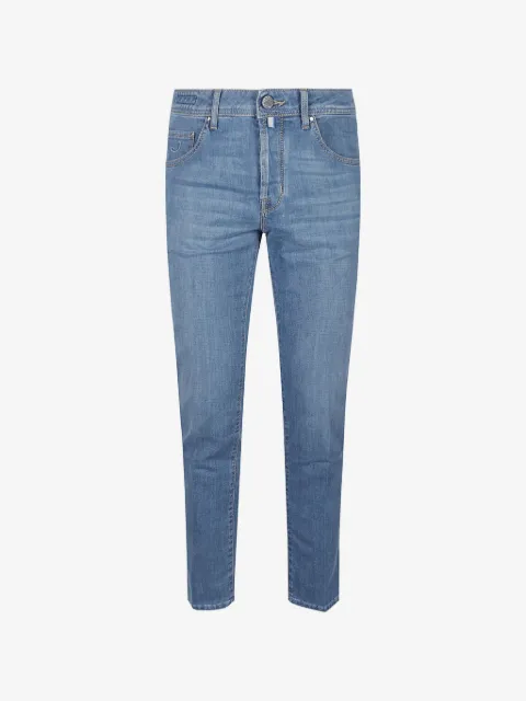 Jacob Cohën blue belt-loops trousers