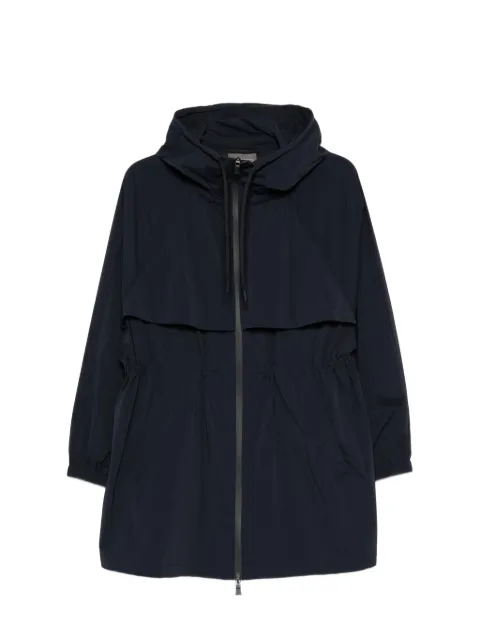 Herno abrigo con capucha y cierre