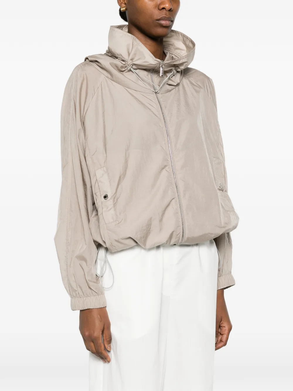  Moorer Hooded Zip Jacket - Neutrals 