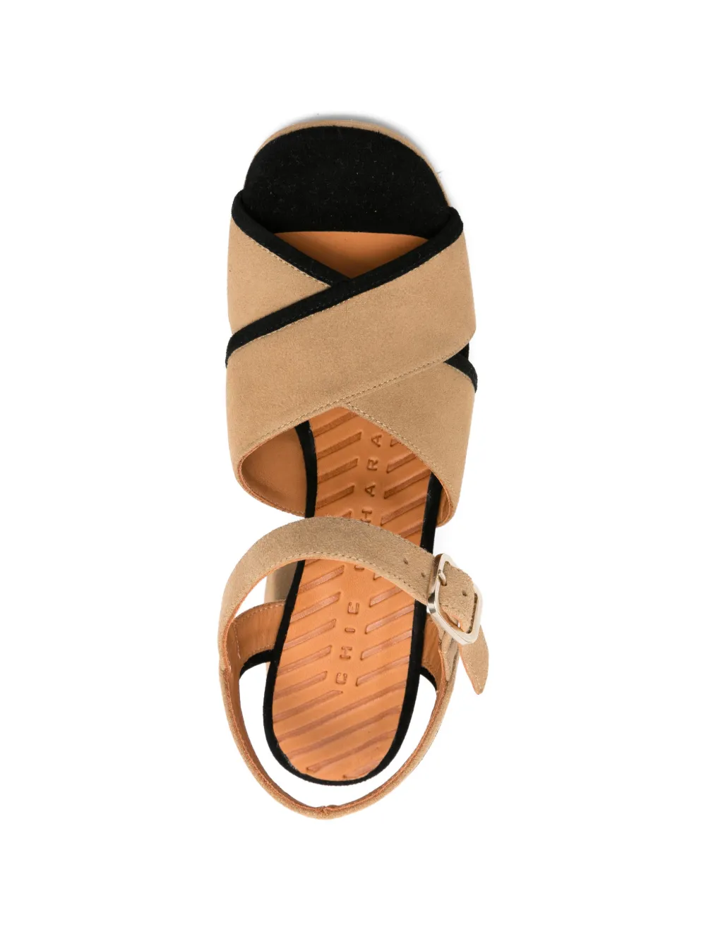 Chie Mihara Oendi sandalen met gekruiste bandjes Beige