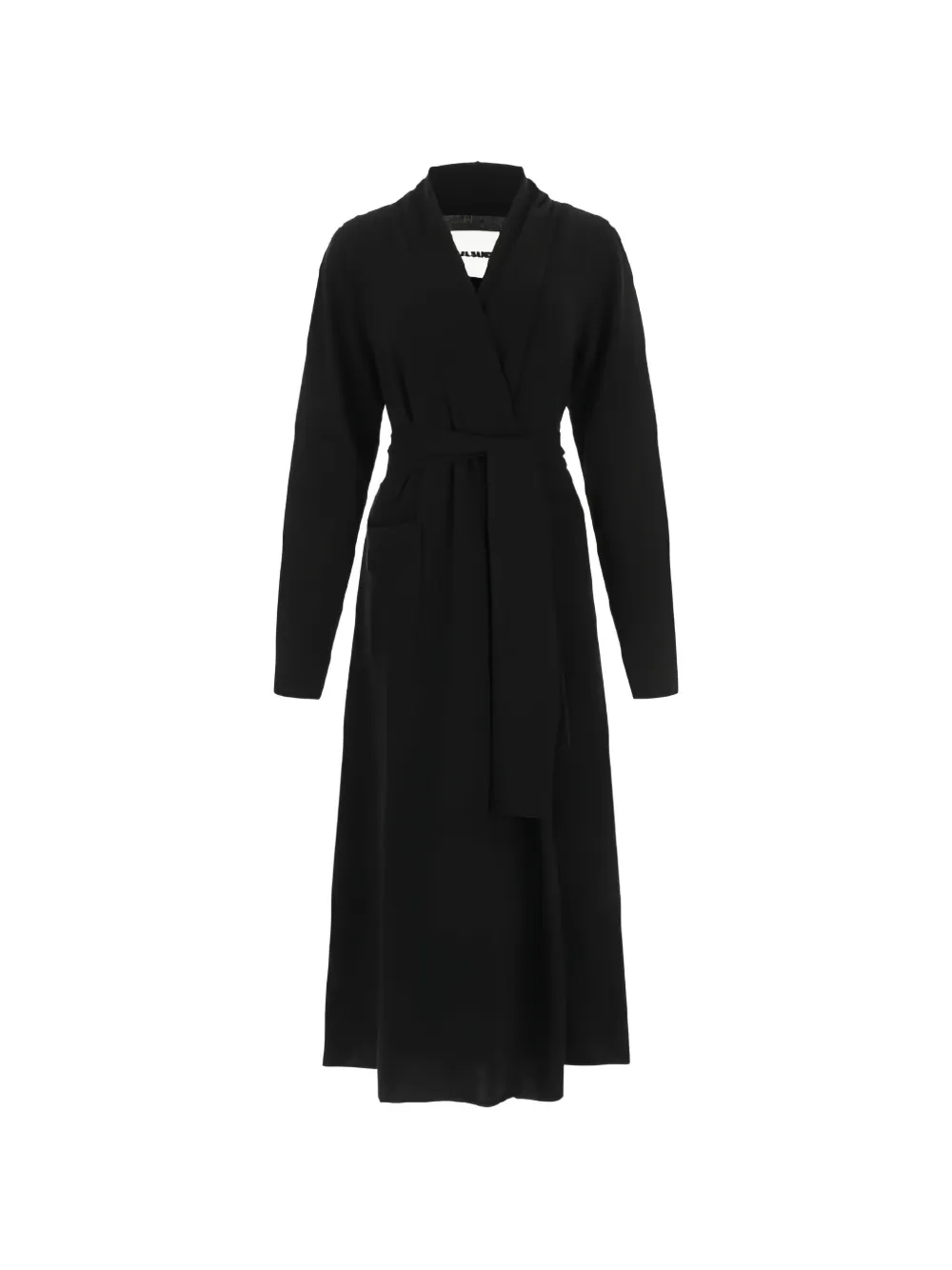 Jil Sander Cappotto con scollo a V - Nero