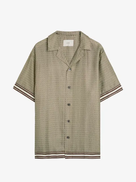 CHÉ patterned striped shirt