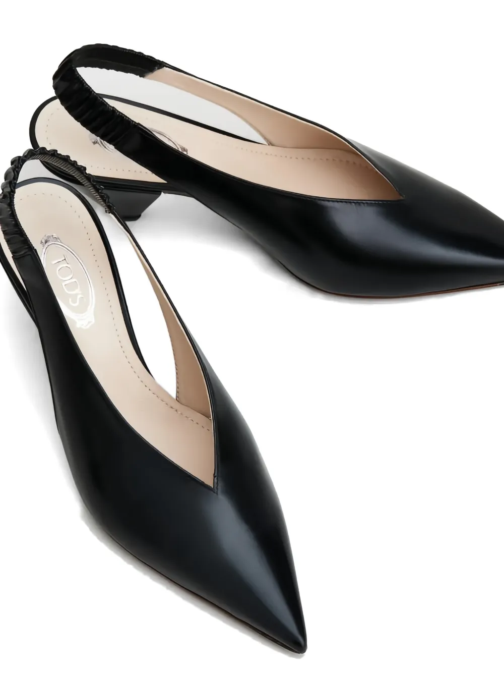 Tod's point-toe slingback pumps Zwart
