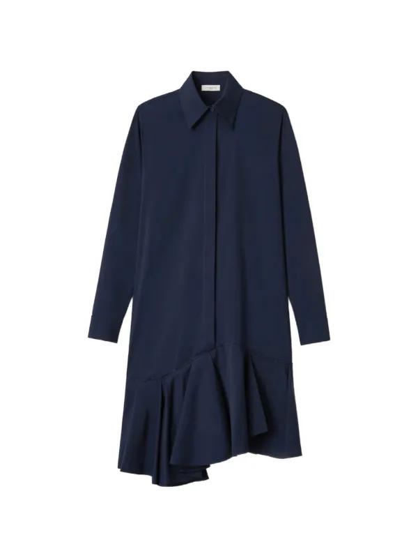 lafayette shirt dress Lafayette 148 NY Crepe Long Sleeve Slim Shirt Dress