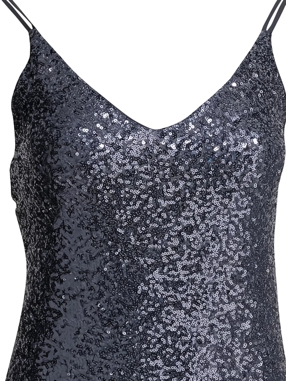  Semper Sequin V-neck Maxi Dress - Grey 