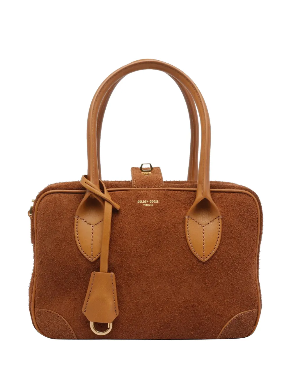 Golden Goose Vita leather tote bag - Marrone