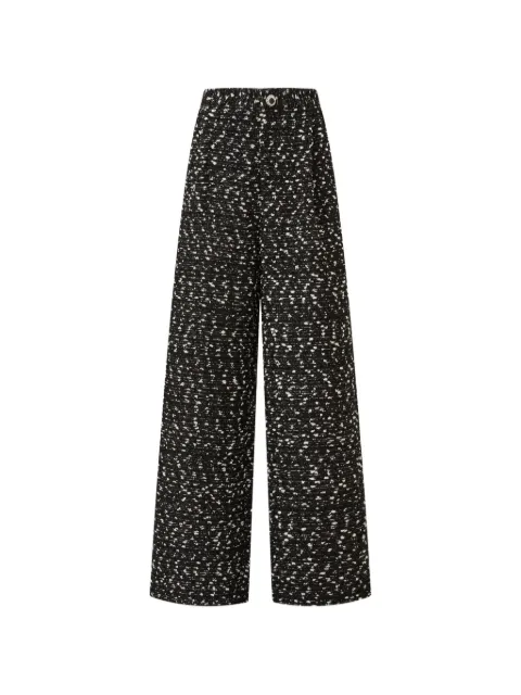 Edward Achour Paris pantalones anchos con motivo