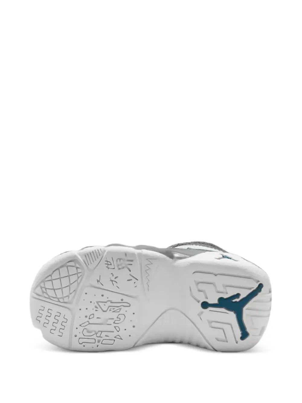 Jordan Kids Air Jordan 9 Retro geperforeerde high-top sneakers Wit